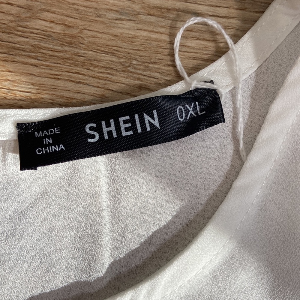 Shein Short Sleeve Color Block and Sequin Blouse Size Extra Large - Picture 3 of 6